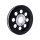 Reproduction OEM style wheel pulley 61T, 1-1/8" belt. Black