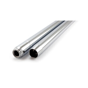 Fork tubes 35mm, 27-1/4". show chrome +4"...