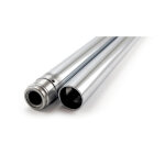 Fork tubes 41mm, 22-1/4". show chrome
