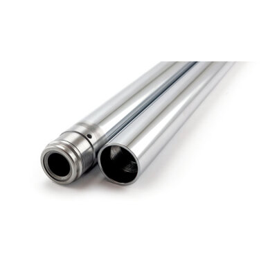 Fork tubes 41mm, 30-1/4". show chrome