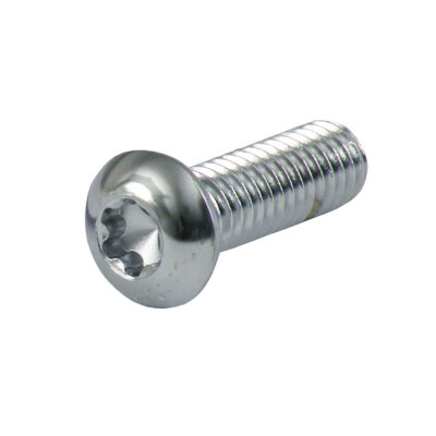 Chrome button torx bolt 10/32 x 1 inch