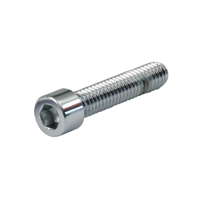 Polished allen bolt, chrome 8/32 x 7/8