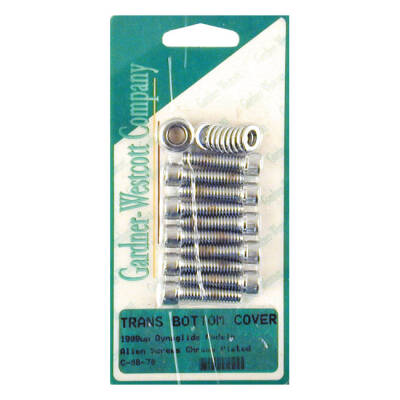 GW, transmission bottom cover screw kit. Chrome Allen