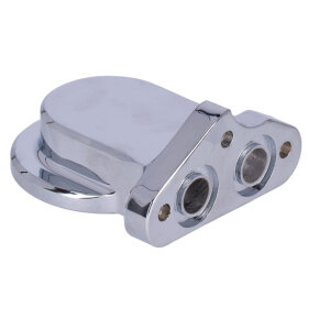 S&S, Twin Cam billet oil filter mount kit. Chrome