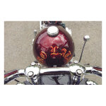 Kustom-Tech, weld-in gas cap. Aluminum Smooth