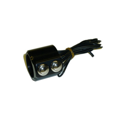 K-Tech, switch housing Evolution Line dual button. Black