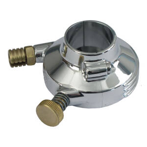 K-Tech DeLuxe external throttle housing. Polished aluminum