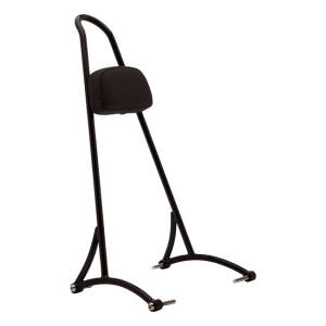 Burly, sissy bar. 20" black, with backrest pad