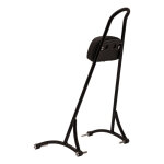 Burly, sissy bar. 20" black, with backrest pad