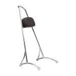 Burly, sissy bar. 20" chrome, with backrest pad