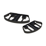 Burly, MX rider floorboards. Black