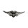Biker pins V-Twin engine wings pin