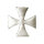 Biker pins Maltese cross pin silver