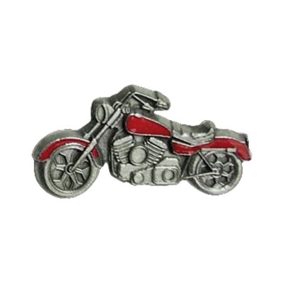 Biker pins Motorcycle pin red colored