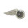 Biker pins Large wing wheel motorcycle pin