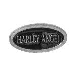 Biker pins Harley angel title pin