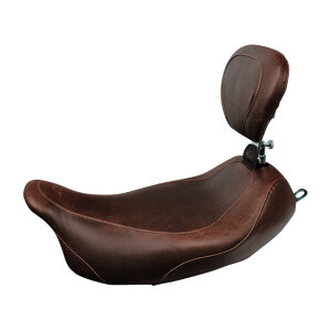 Mustang, Wide Tripper solo seat. With rider backrest
