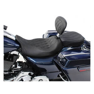 Mustang, Wide Tripper solo seat. With rider backrest