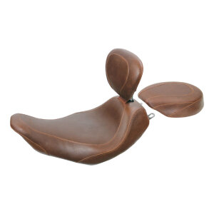 Mustang, Wide Tripper solo seat. With rider backrest