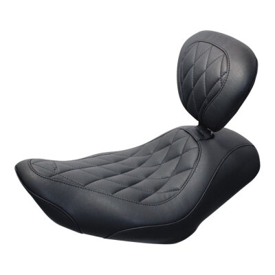 Mustang, Wide Tripper solo seat. With rider backrest