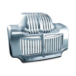 Kuryakyn, oil cooler cover. Chrome