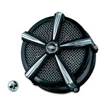 Kuryakyn, Hi-Five Mach 2 air cleaner, no hardware. Black/Chr