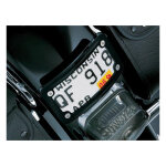 Kuryakyn, Curved laydown license plate frame. Black