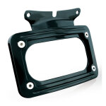 Kuryakyn, curved license plate mount. Black