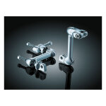 Kuryakyn, Adjustable passenger offset mount set. Chrome