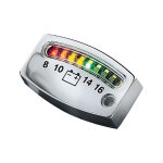 Kuryakyn, LED battery gauge. Chrome
