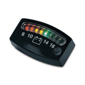 Kuryakyn, LED battery gauge. Black