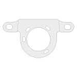 Kuryakyn, carburetor support bracket. Chrome
