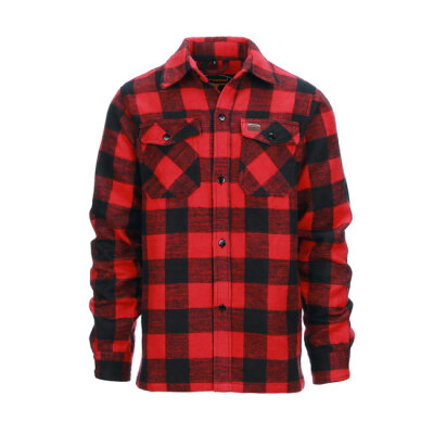Lumberjack flannel shirt checkered red/black Male US Size 3XL