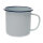 Mug enamel white/navy