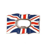 UK flag with bottle opener buckle