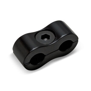 Motion Pro, throttle / idle cable clamp. Black, 7mm