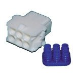 NAMZ, AMP connector. receptacle, 6-pins