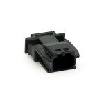 NAMZ, JAE MX-1900 connector. Black, receptacle, 2-pins