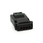 NAMZ, Deutsch MX-1900 connector. Black, receptacle, 4-pins