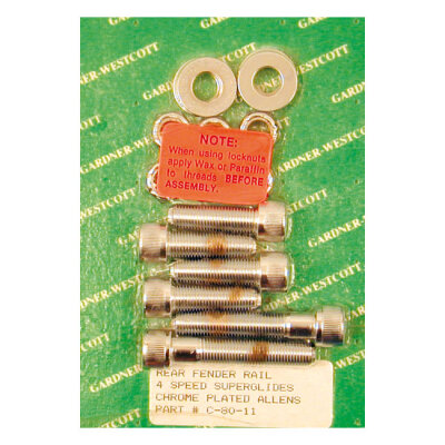 Gardner-Westcott, fender strut mount kit. Chrome Allen head