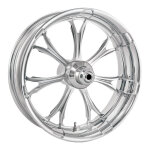 PM, 3.5 x 21 front wheel. Paramount. Chrome