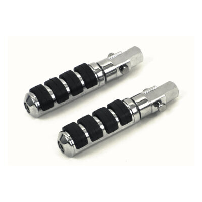 Passenger comfort peg kit. 3/8-24. Chrome