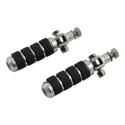 Comfort stud mount foot peg kit. 1/2-20. Chrome