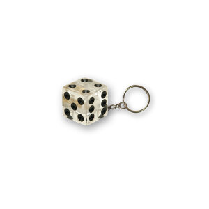 Triktopz Dice key chain clear