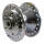 Wheel hub front, chrome. Dual disc