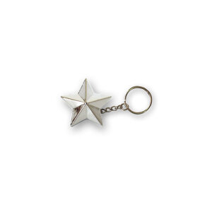 Triktopz Star key chain chrome