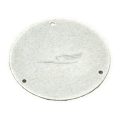 Paughco, derby cover. Chrome. Bird embossed