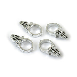 Chrome handlebar wire clips