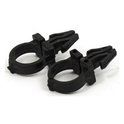 Black handlebar wire clips
