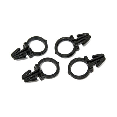 Black handlebar wire clips
